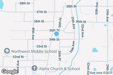 Map image of the property - 3403 36th Ave