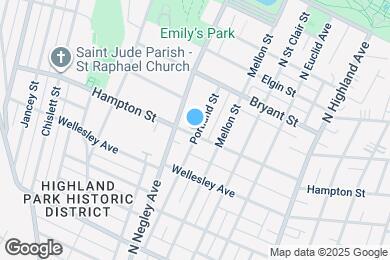 Map image of the property - 1101 Portland St