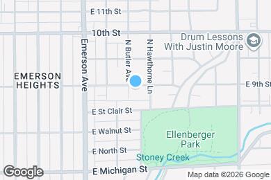 Map image of the property - 5241 E 9th St