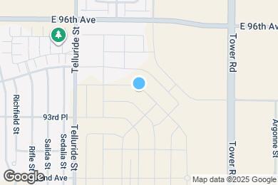 Map image of the property - 9491 Yampa St