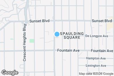 Map image of the property - 1352 N Fairfax Ave