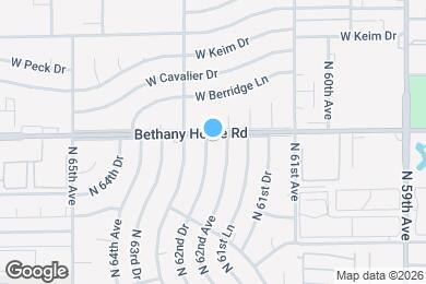 Map image of the property - 5849 N 62nd Dr