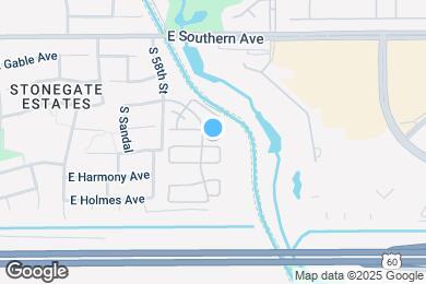 Map image of the property - 5858 E Hoover Ave