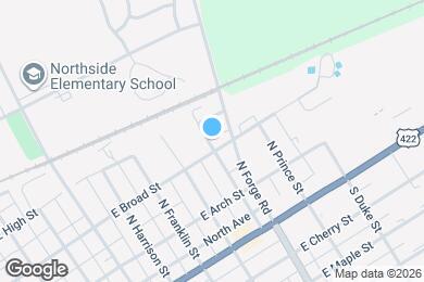 Map image of the property - 210 N Penn St