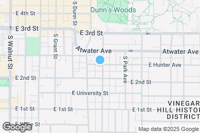 Map image of the property - 500 S Fess Ave