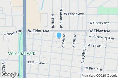 Map image of the property - 1209 W Spruce Ave