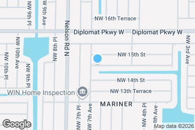Map image of the property - 635 NW 14th Ter