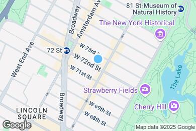 Map image of the property - 105 W 72nd St
