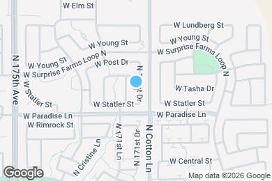Map image of the property - 16346 N 171st Dr