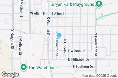 Map image of the property - 1219 S Washington St