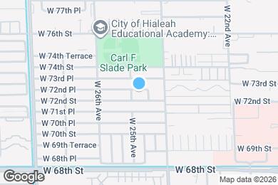 Map image of the property - 2476 W 72nd Pl