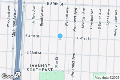 Map image of the property - 4107 Olive St