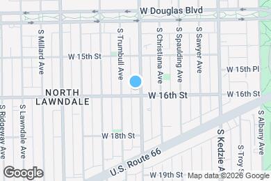Map image of the property - 1554 S Homan Ave