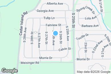 Map image of the property - 9513 S 26th Ave