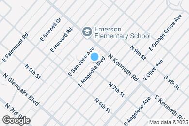 Map image of the property - 709 E Magnolia Blvd