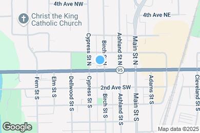 Map image of the property - 109 Birch St N