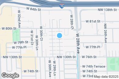 Map image of the property - 7870 W 29th Way