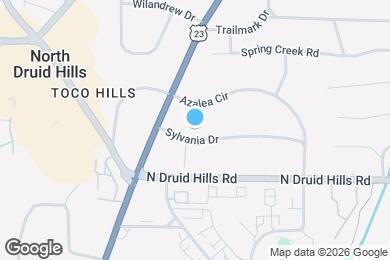 Map image of the property - 2050 Sylvania Dr