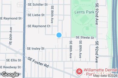 Map image of the property - 8660 SE Steele St