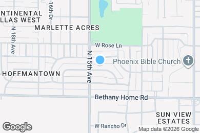 Map image of the property - 1402 W Berridge Ln