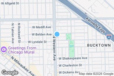 Map image of the property - 2239 N Western Ave