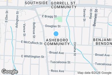 Map image of the property - 1029 Pearson St