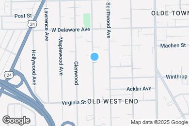 Map image of the property - 2418 Robinwood Ave