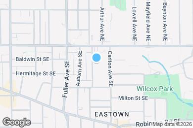 Map image of the property - 40 Benjamin Ave SE