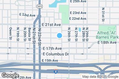 Map image of the property - 2423 E 19th Ave