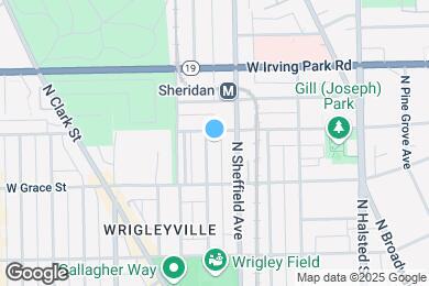 Map image of the property - 3837 N Kenmore Ave