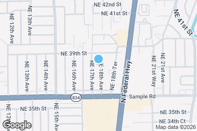 Map image of the property - 3811 NE 18th Ave