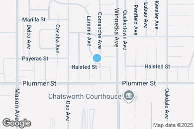 Map image of the property - 9601 Comanche Ave