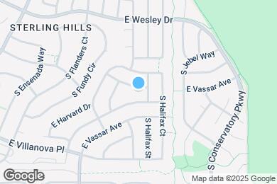 Map image of the property - 19952 E Harvard Ave