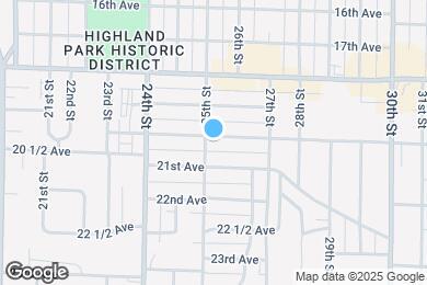 Map image of the property - 2506 20th Ave