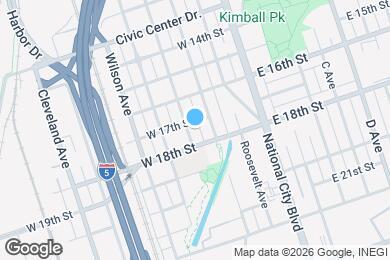 Map image of the property - 1713 Coolidge Ave
