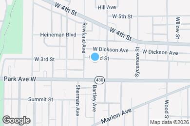 Map image of the property - 459 W 3rd St