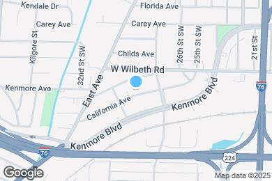 Map image of the property - 1283 California Ave