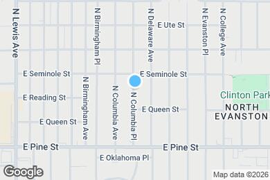Map image of the property - 1631 N Columbia Pl
