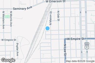 Map image of the property - 706 W Graham St