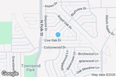 Map image of the property - 835 Live Oak Dr