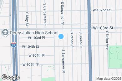 Map image of the property - 10340 S Sangamon St