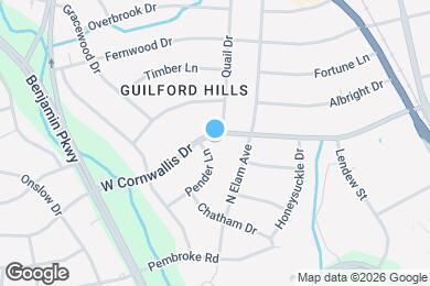 Map image of the property - 2409 W Cornwallis Dr
