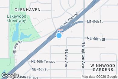 Map image of the property - 4701 NE 48th St