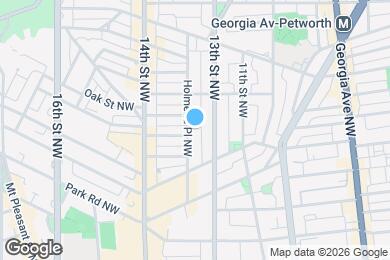 Map image of the property - 3453 Holmead Pl NW