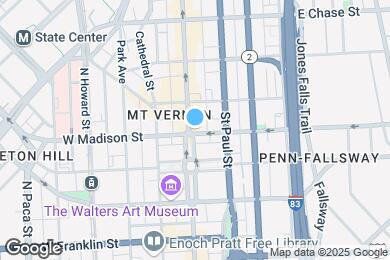 Map image of the property - 801 N Charles St