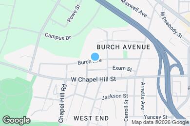 Map image of the property - 913 Burch Ave