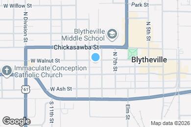 Map image of the property - 809 W Walnut St