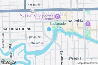 Map image of the property - 610 W Las Olas Blvd