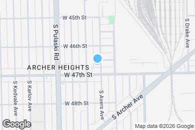 Map image of the property - 4640 South Avers Avenue