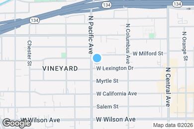 Map image of the property - 457 W Lexington Dr